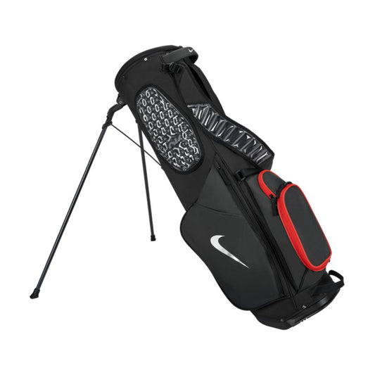 Nike Air Max Lite Golf Stand Bag 2026 - IO1600-048 Black / Light Crimson / Metallic Silver