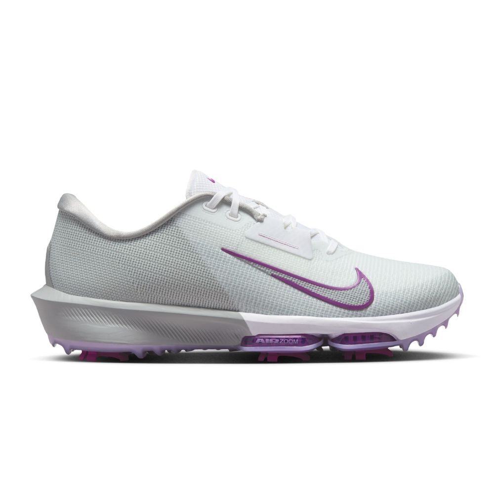 Nike Air Zoom Infinity Tour Next % 2 Mens Spiked Golf Shoes 2025 - FD0217-102 White / Vivid Purple / Light Smoke Grey 102 8