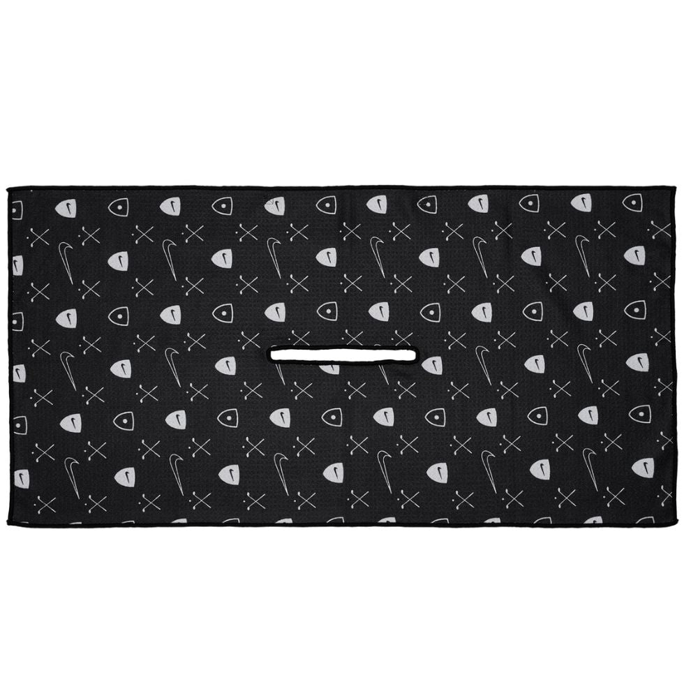 Nike Caddy Golf Towel 2.0 Graphic 2026 - FD6265-010 Black / White