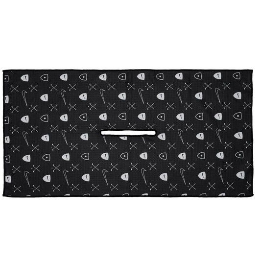 Nike Caddy Golf Towel 2.0 Graphic 2026 - FD6265-010 Black / White