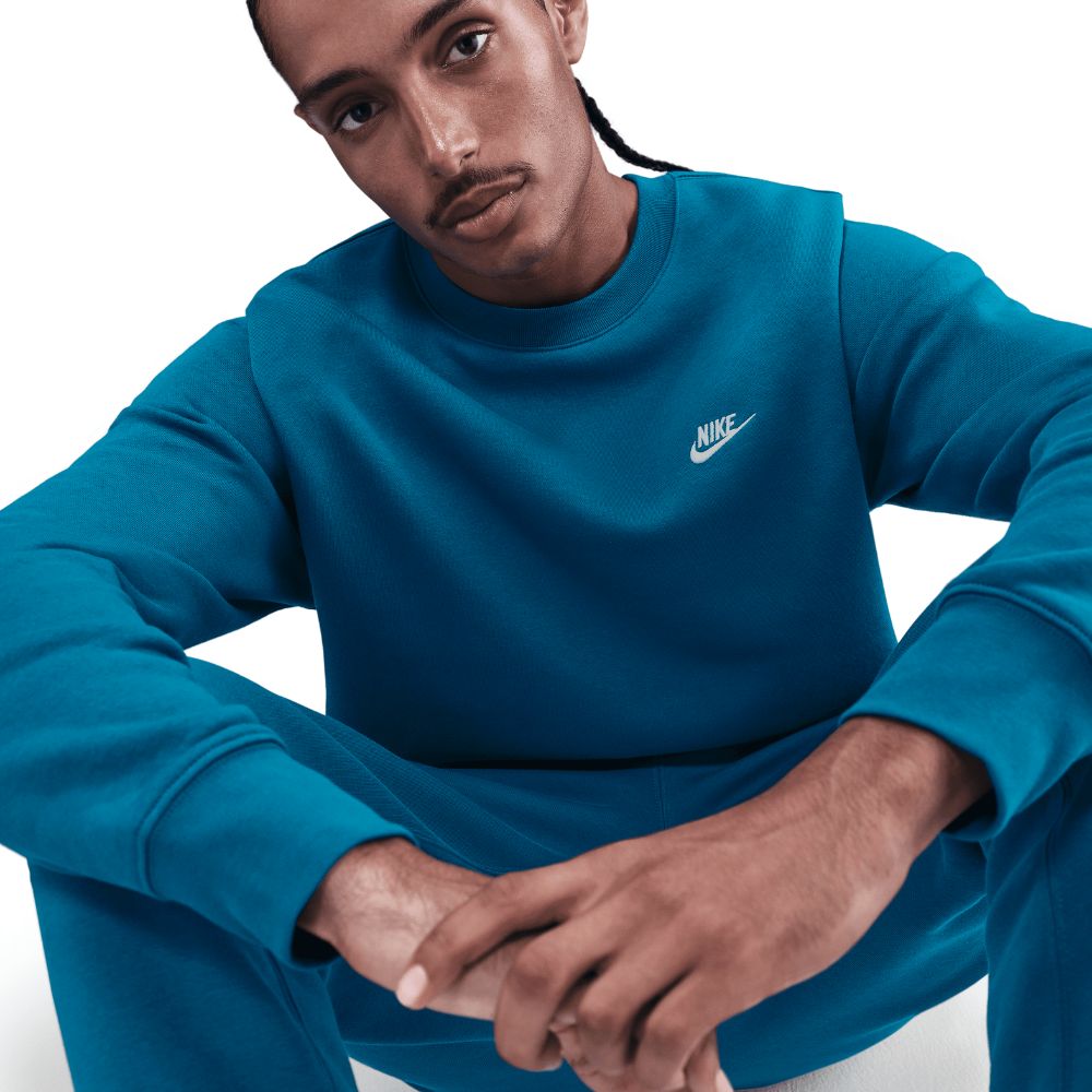 Nike Club Fleece Crew Mens Pullover Golf Top 2025 - FN3886-301