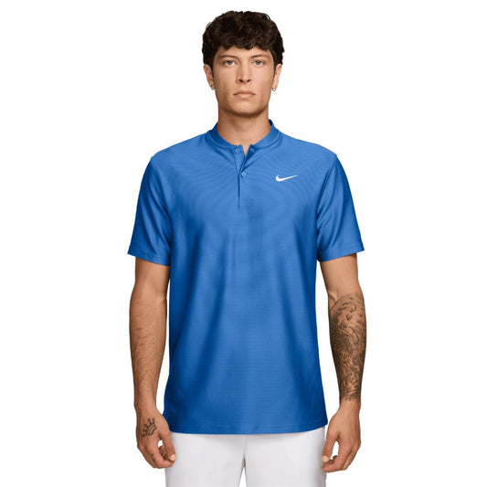 Nike Dri-Fit Velocity Blade Golf Polo 2026 - IB0278-427 Pacific Blue / White M