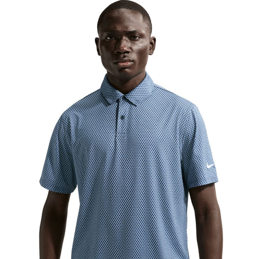 Nike Dri-Fit Velocity Floral Print Golf Polo 2026 - IB0246-486 Work Blue / College Navy / White M