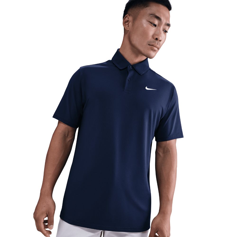 Nike Dri-Fit Velocity Solid Golf Polo 2026 - IB0273-419 College Navy / White M