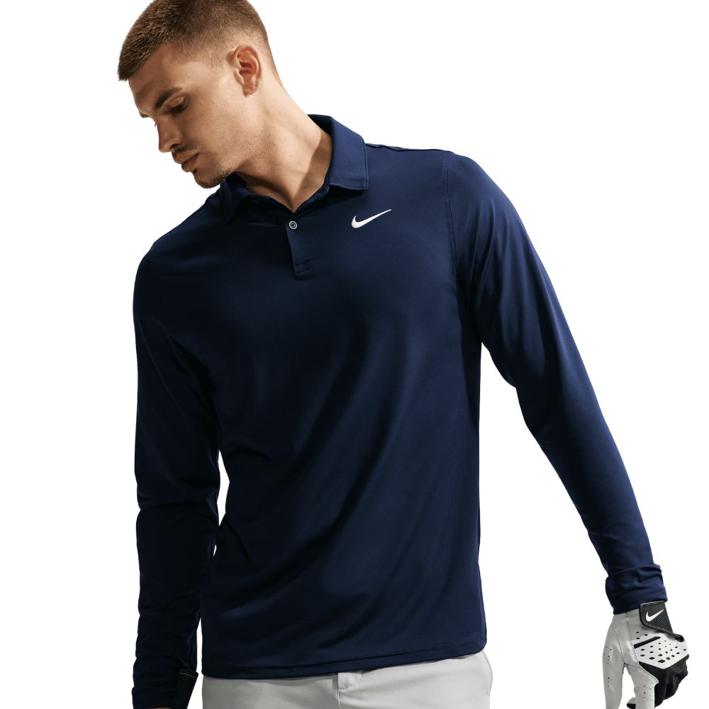 Nike Dri-Fit Velocity Solid Long Sleeved Golf Polo 2026 - IB0239-419