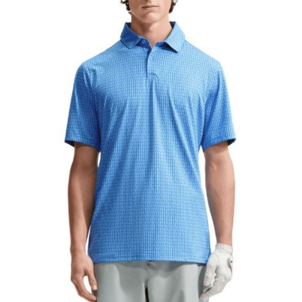 Nike Dri-Fit Velocity Vertical Print Golf Polo 2026 - IO0697-412 University Blue / University Blue / White 412 M