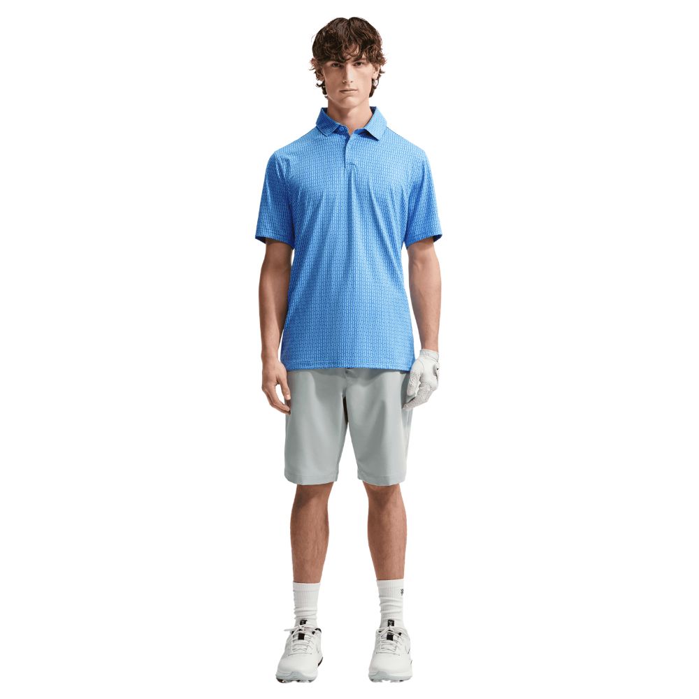 Nike Dri-Fit Velocity Vertical Print Golf Polo 2026 - IO0697-412 University Blue / University Blue / White 412 M