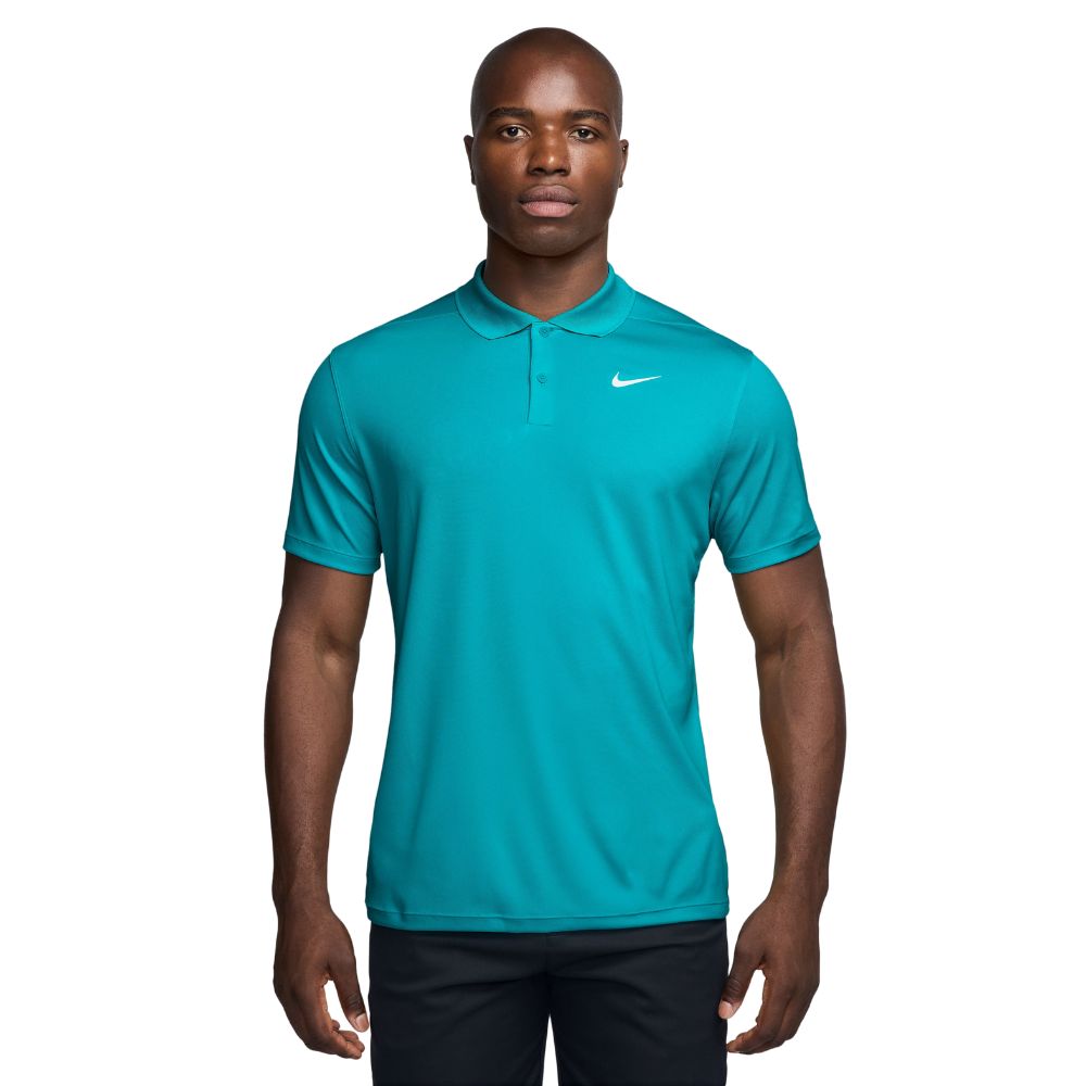 Nike Dri-FIT Victory Solid Golf Polo Shirt 2025 - DH0822-345 Dusty Cactus / White 345 M