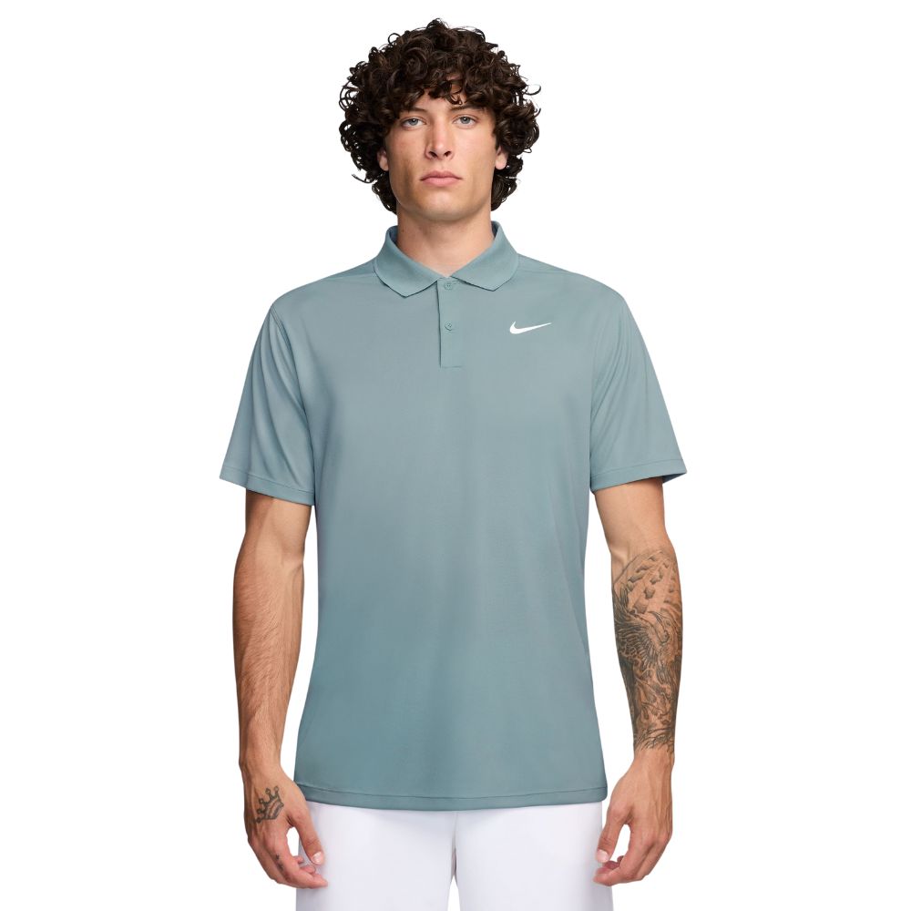 Nike Dri-FIT Victory Solid Golf Polo Shirt 2025 - DH0822-395 Ocean Cube / White 395 M