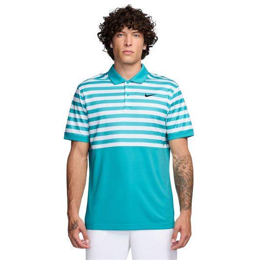 Nike Dri-FIT Victory + Blocked Golf Polo Shirt 2025 - FZ7446-345 Dusty Cactus / Black 345 M