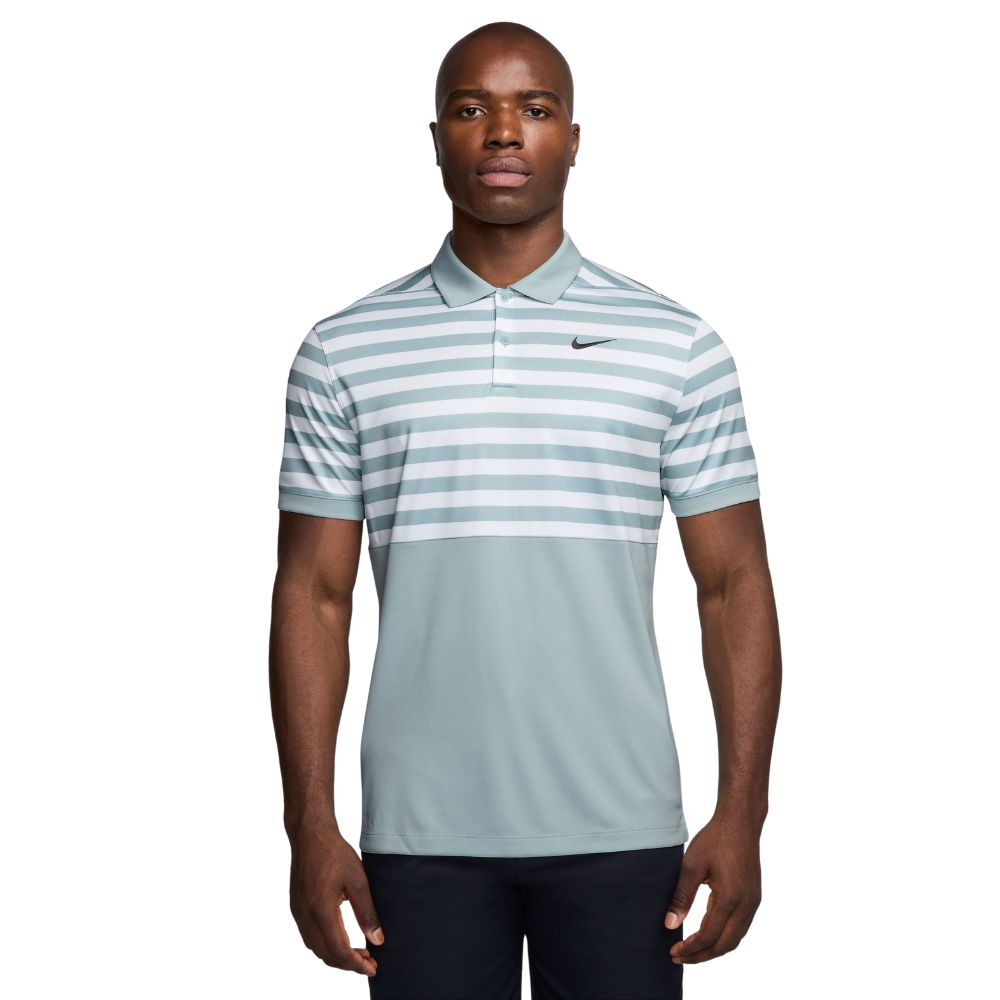 Nike Dri-FIT Victory + Blocked Golf Polo Shirt 2025 - FZ7446-395 Ocean Cube / Black 395 M
