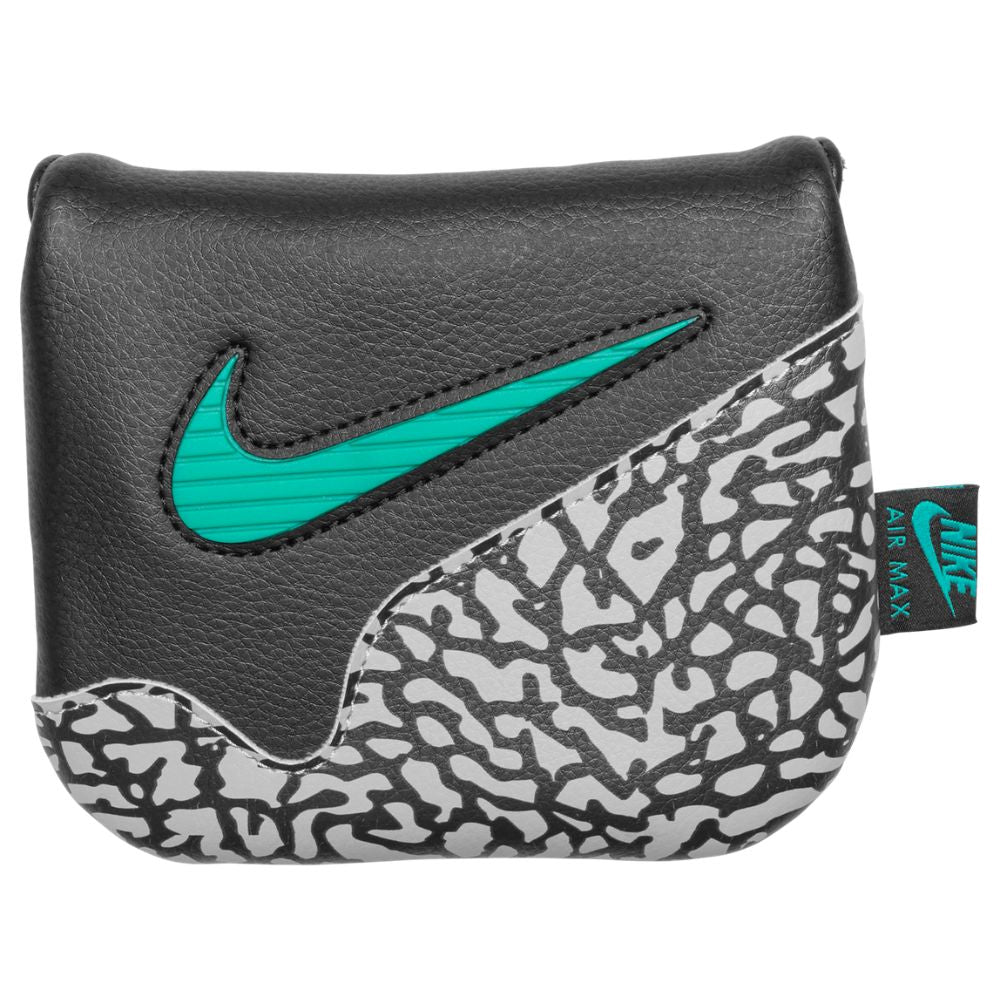 Nike Icon Golf Mallet Putter Headcover 2026 - IQ6087-034 Black / White / Clear Jade
