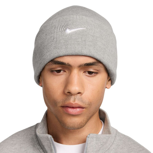 Nike Peak TC SWSH Golf Beanie 2025 - HF0187-063 Dark Grey Heather / White 063