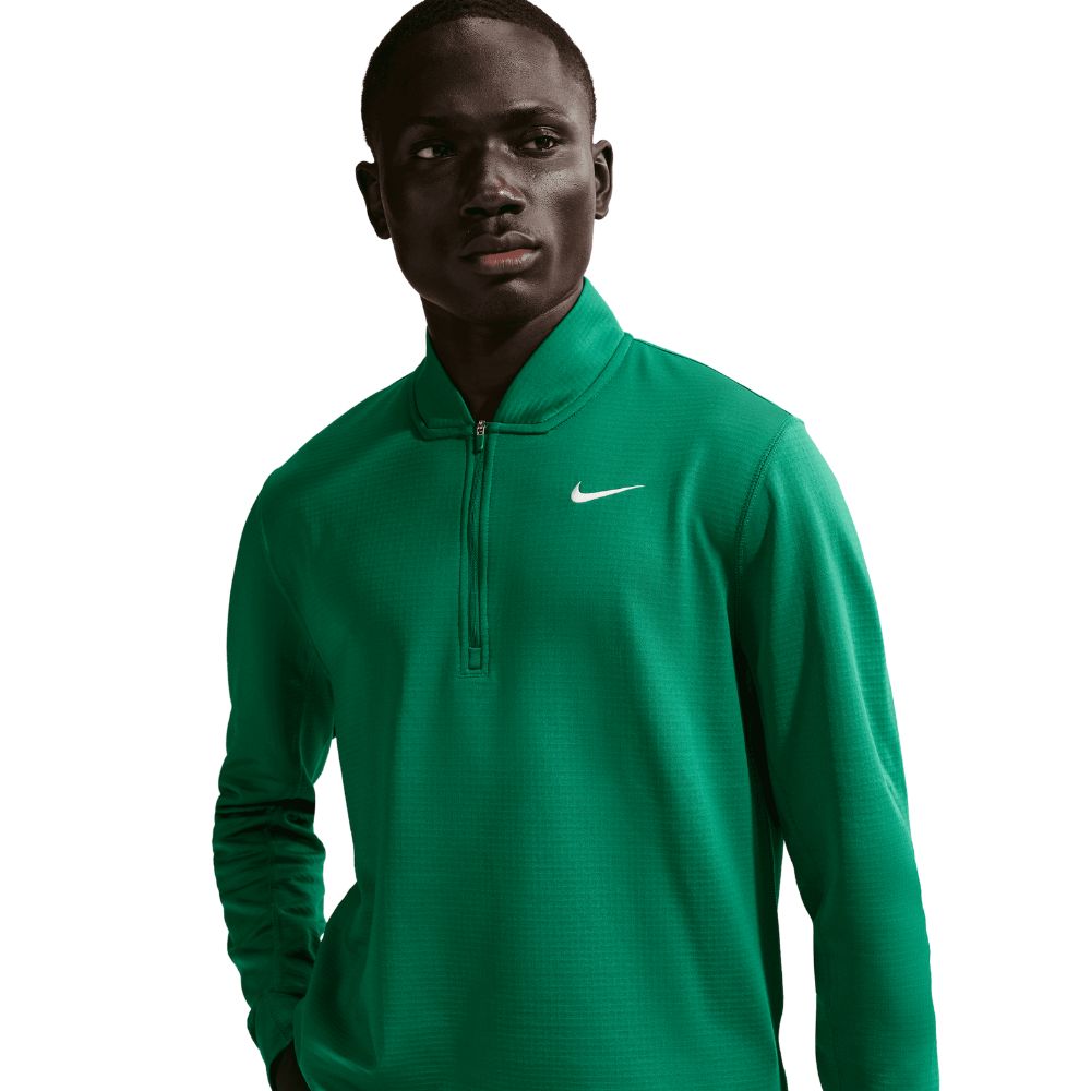 Nike Therma-Fit Velocity 1/2 Zip Golf Top 2026 - IU2629-365 Malachite / White M