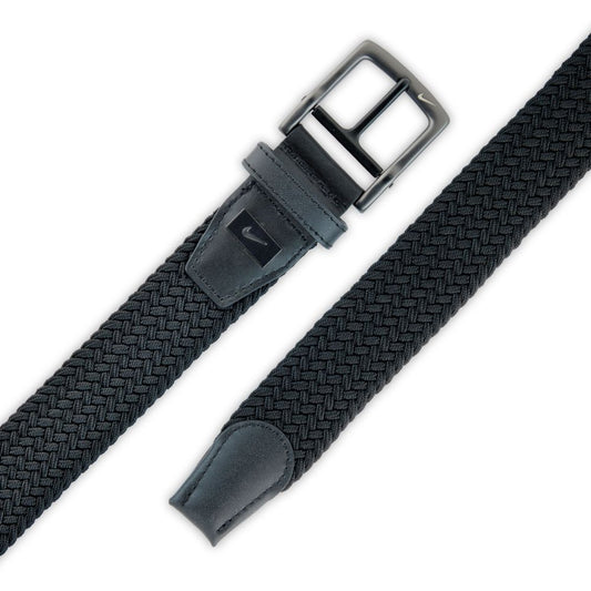 Nike Tour Stretch Woven Golf Belt 2026 - B11297-001 Black S