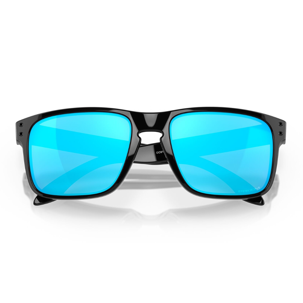 Oakley Holbrook Sunglasses - Polished Black w/ Prizm Sapphire