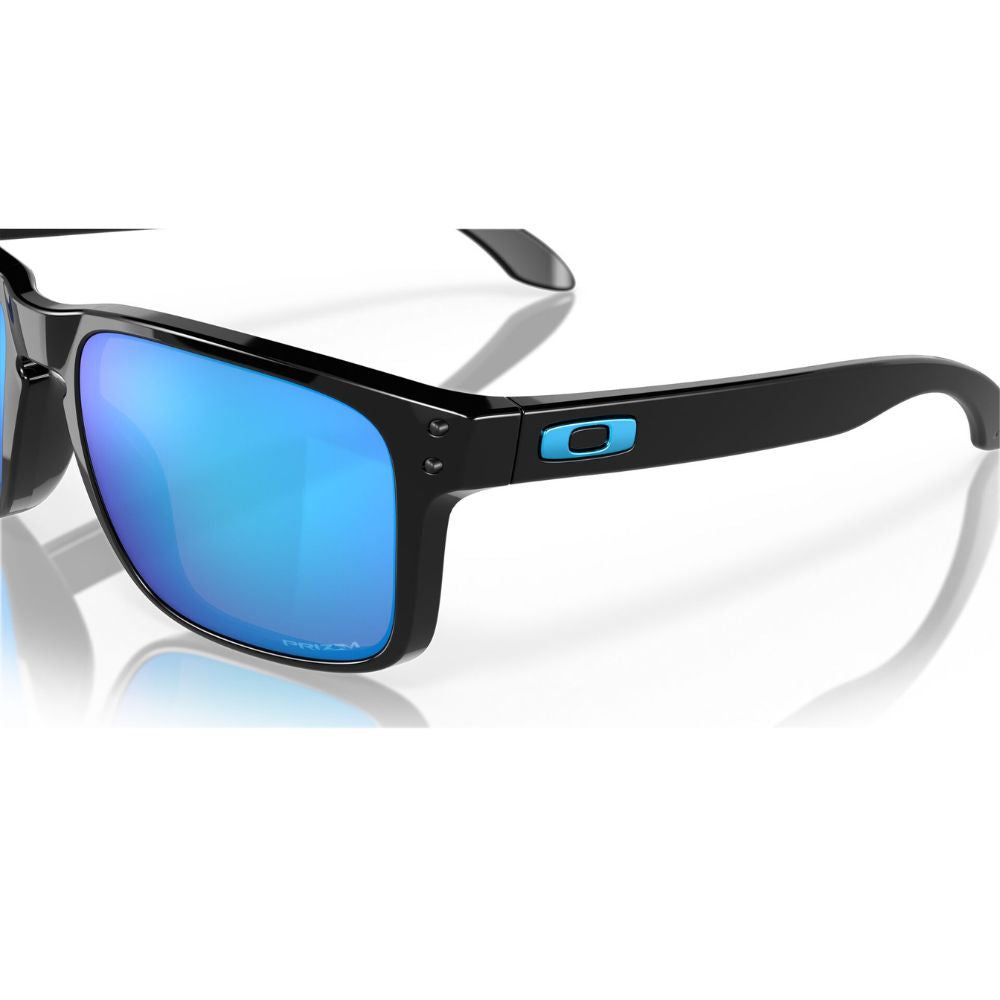 Oakley Holbrook Sunglasses - Polished Black w/ Prizm Sapphire