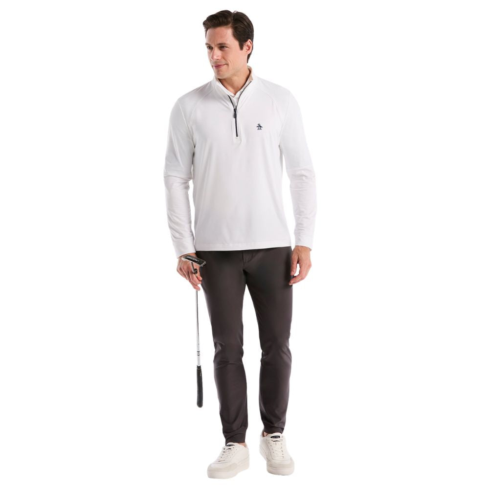 Original Penguin 1/4 Zip Mixed Media Golf Pullover Top 2026 - OGKSG049-118
