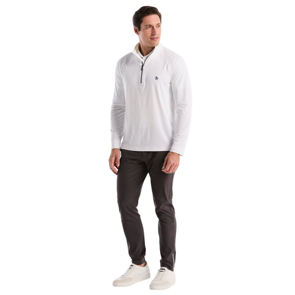 Original Penguin 1/4 Zip Mixed Media Golf Pullover Top 2026 - OGKSG049-118