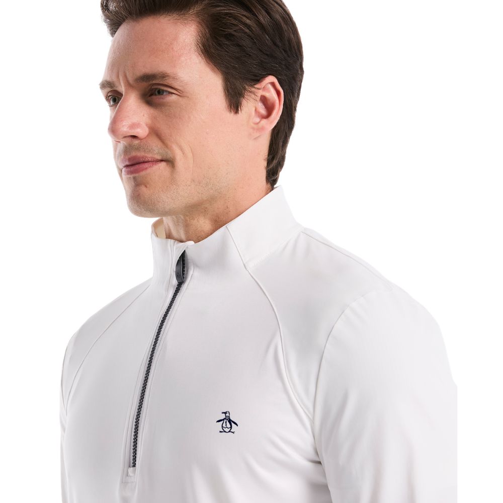 Original Penguin 1/4 Zip Mixed Media Golf Pullover Top 2026 - OGKSG049-118