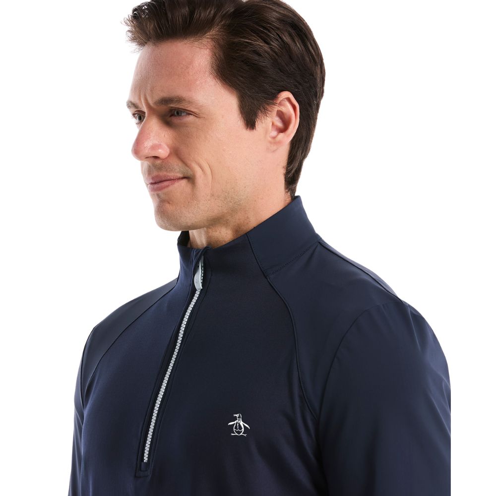 Original Penguin 1/4 Zip Mixed Media Golf Pullover Top 2026 - OGKSG049-417