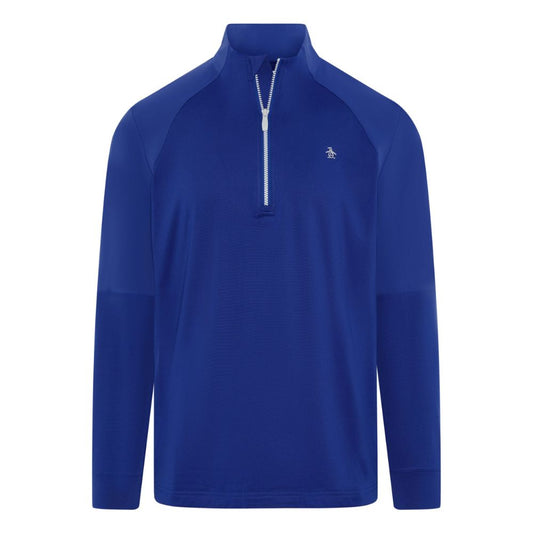 Original Penguin 1/4 Zip Mixed Media Golf Pullover Top 2026 - OGKSG049-466 Surf The Web 466 M