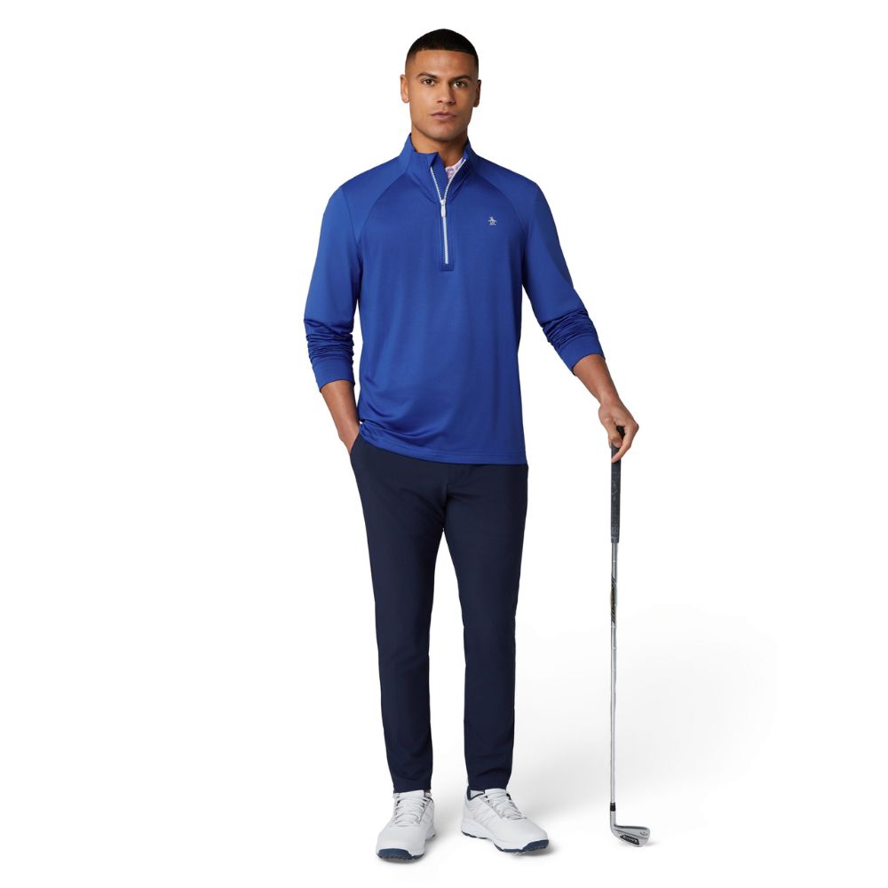 Original Penguin 1/4 Zip Mixed Media Golf Pullover Top 2026 - OGKSG049-466