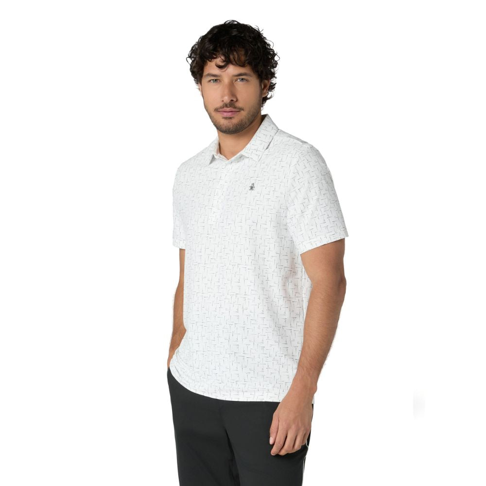 Original Penguin Archive Golf Flag Printed Men's Golf Polo 2026 - OGKFG031-118