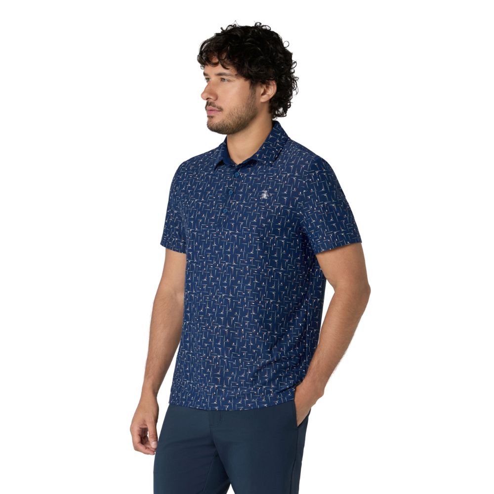 Original Penguin Archive Golf Flag Printed Men's Golf Polo 2026 - OGKFG031-404
