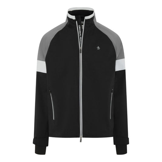 Original Penguin Earl Waterproof Colour Block Men's Golf Jacket 2026 - OGRFG021-001 Caviar 001 M