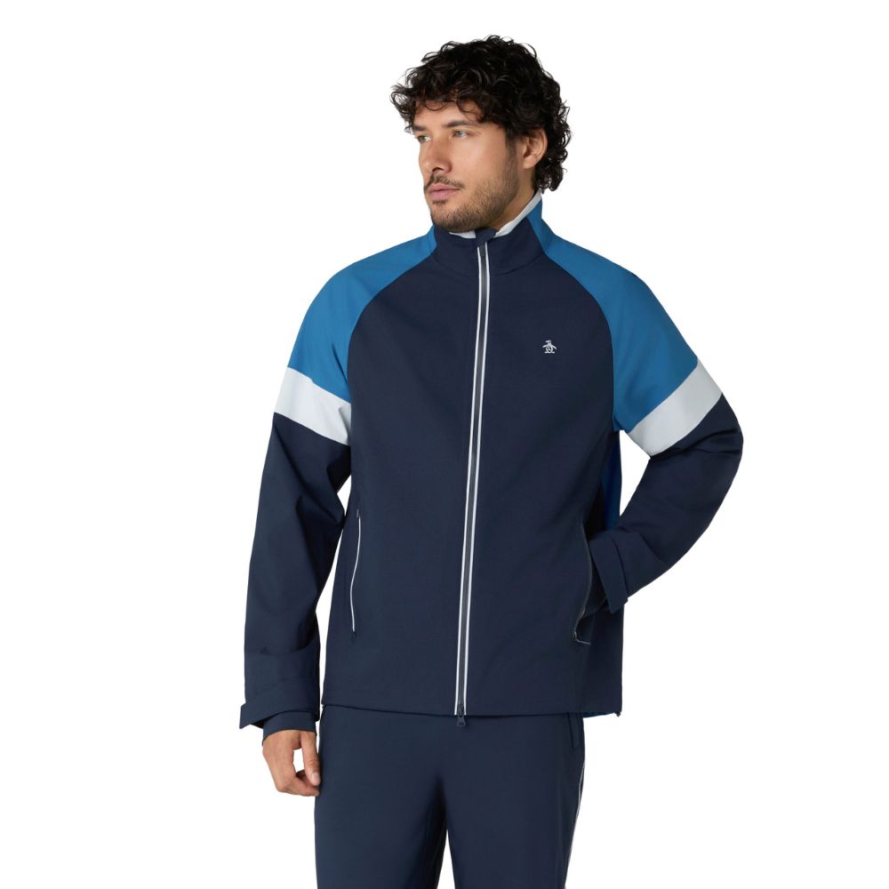 Original Penguin Earl Waterproof Colour Block Men's Golf Jacket 2026 - OGRFG021-417