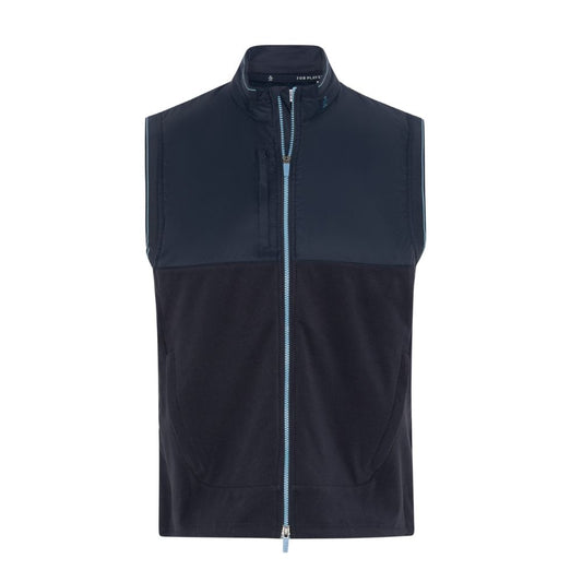 Original Penguin Lightweight Mixed Media Men's Golf Vest 2026 - OGKFG017-413 Black Iris Heather 413 M