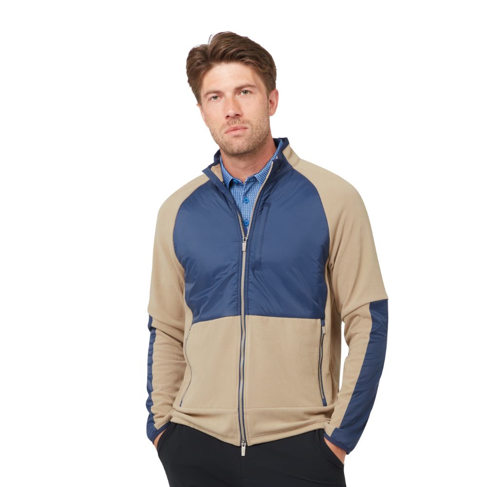 Original Penguin Midweight Mixed Media Full Zip Men's Golf Puffer Jacket 2026 - OGKFG027-270
