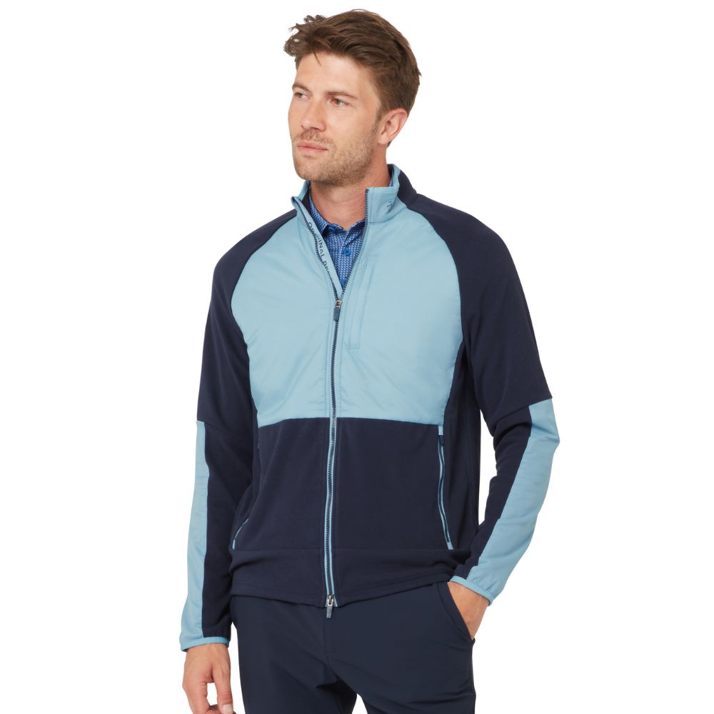 Original Penguin Midweight Mixed Media Full Zip Men's Golf Puffer Jacket 2026 - OGKFG027-413
