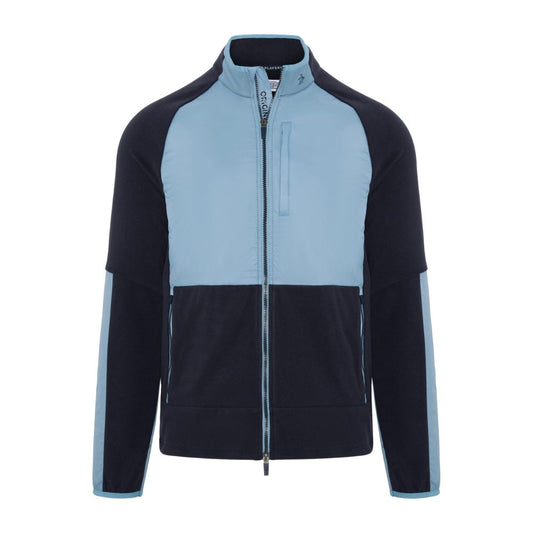 Original Penguin Midweight Mixed Media Full Zip Men's Golf Puffer Jacket 2026 - OGKFG027-413 Black Iris Heather 413 M