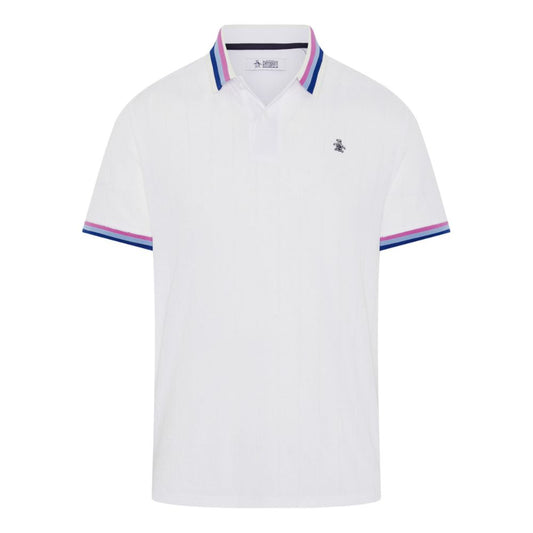 Original Penguin Performance With Ribbed Blocking Golf Polo 2026 - OGKSG057-118 Bright White 118 M