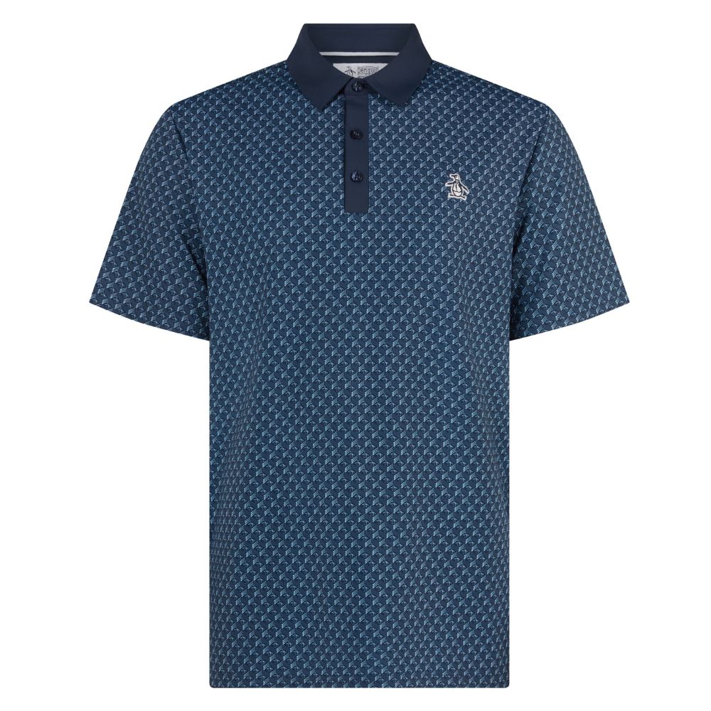 Original Penguin Pete's Tee Time Men's Golf Polo 2026 - OGKSF045-417 Black Iris 417 M