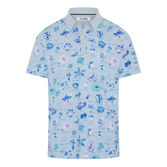 Original Penguin Pete's Water Colour Study Golf Polo 2026 - OGKSG042-054 Grey Dawn 54 M