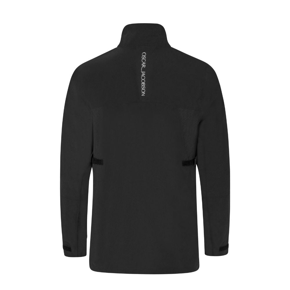 Oscar Jacobson Alex Full Zip Waterproof Men's Golf Jacket 2026 - Black / Pewter