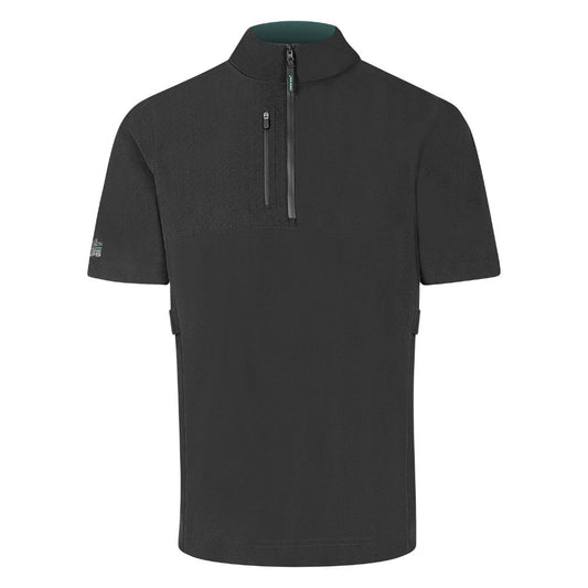 Oscar Jacobson Arlington 1/4 Zip Waterproof Mens Short Sleeve Golf Jacket 2025 - Black / Pineneedle Black / Pineneedle M