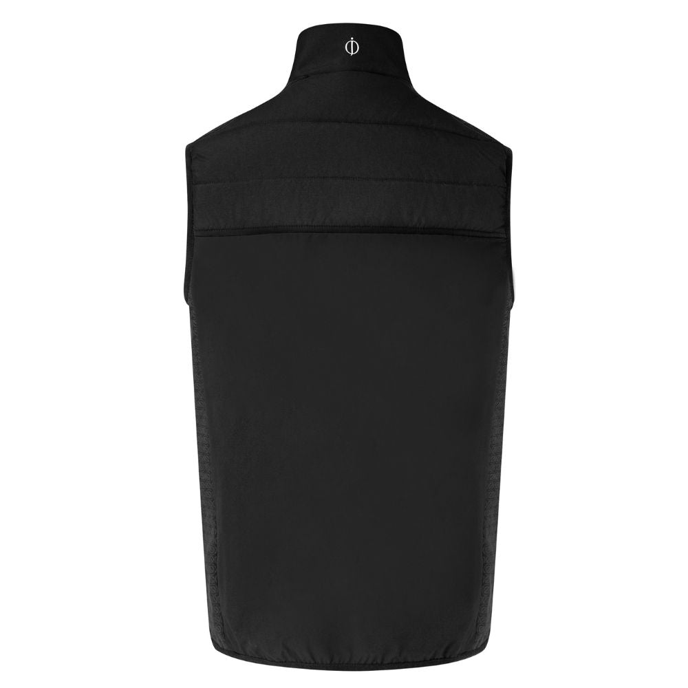 Oscar Jacobson Baynes Mens Thermal Golf Gilet 2025 - Black