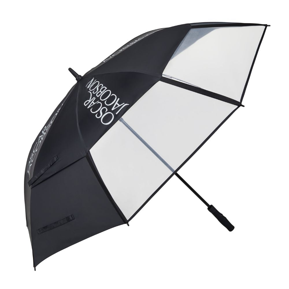 Oscar Jacobson Derby Clearview Dual Canopy Golf Umbrella 2026 - Black Black