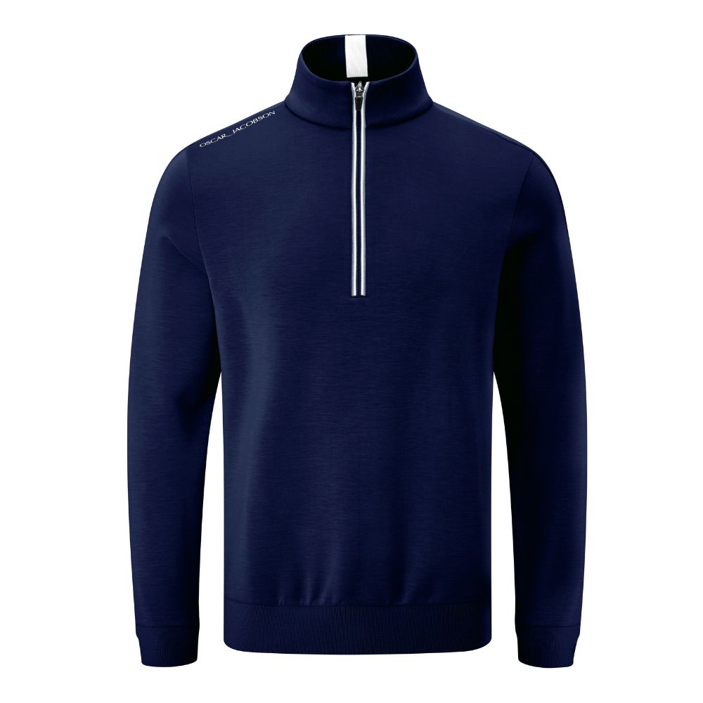 Oscar Jacobson Drew Men's Pullover Golf Top 2026 - Navy Navy M