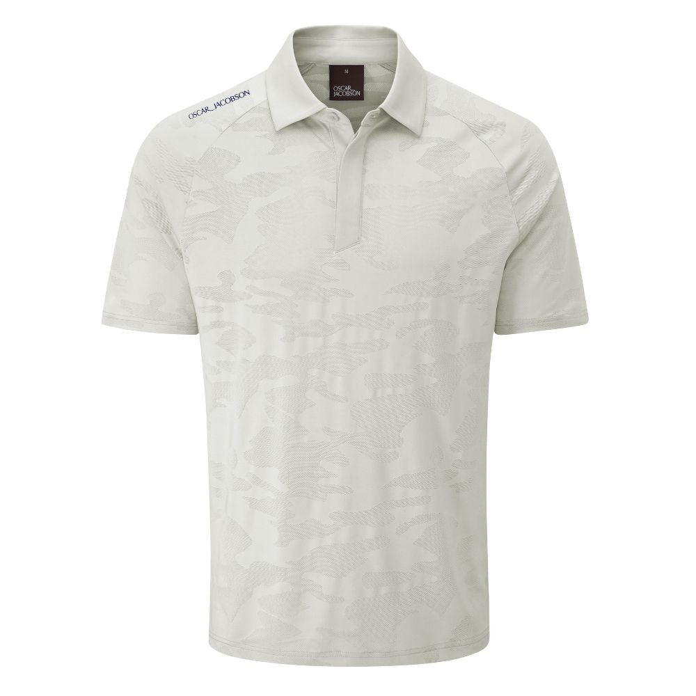 Oscar Jacobson Herald Men's Golf Polo Shirt 2026 - Aluminium Aluminium M