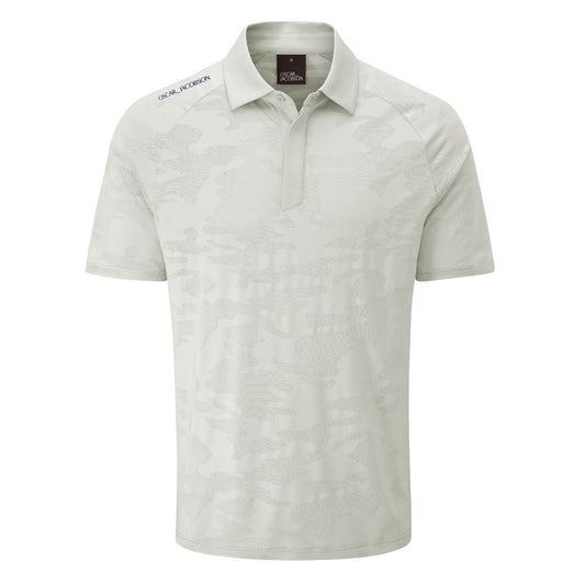 Oscar Jacobson Herald Men's Golf Polo Shirt 2026 - Aluminium Aluminium M