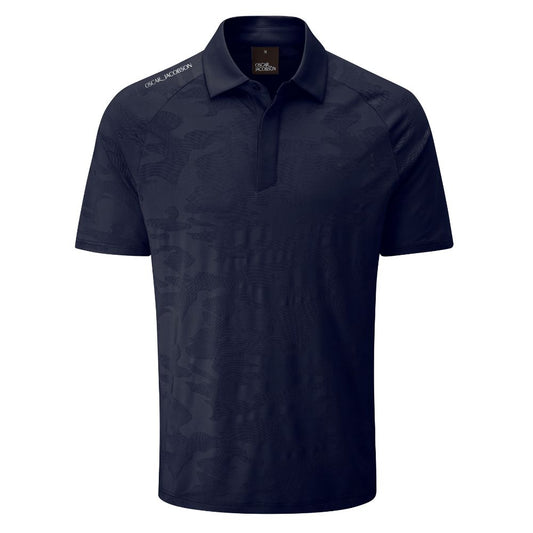 Oscar Jacobson Herald Men's Golf Polo Shirt 2026 - Navy Navy M