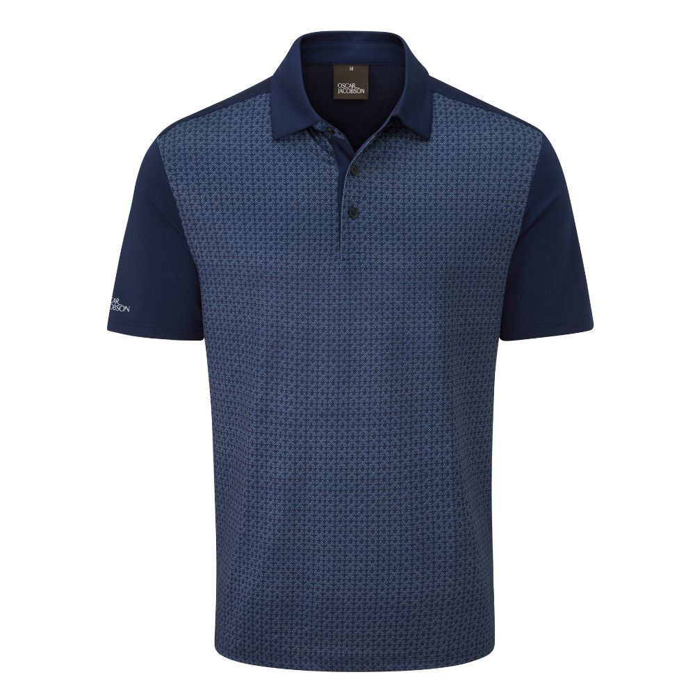 Oscar Jacobson Kenson Men's Golf Polo Shirt 2026 - Navy Navy M