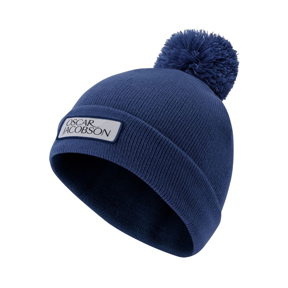 Oscar Jacobson Knitted III Golf Bobble Hat 2026 - Savoy Blue Savoy Blue OSFA