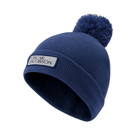 Oscar Jacobson Knitted III Golf Bobble Hat 2026 - Savoy Blue Savoy Blue OSFA