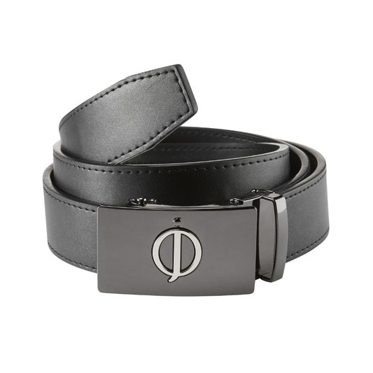 Oscar Jacobson Leather Golf Belt - Black Black
